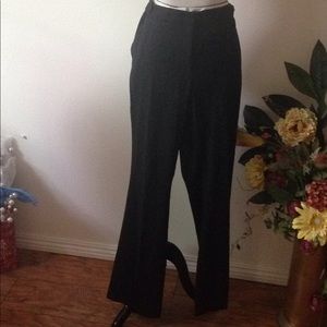 Ladies Black Pinstriped Pants